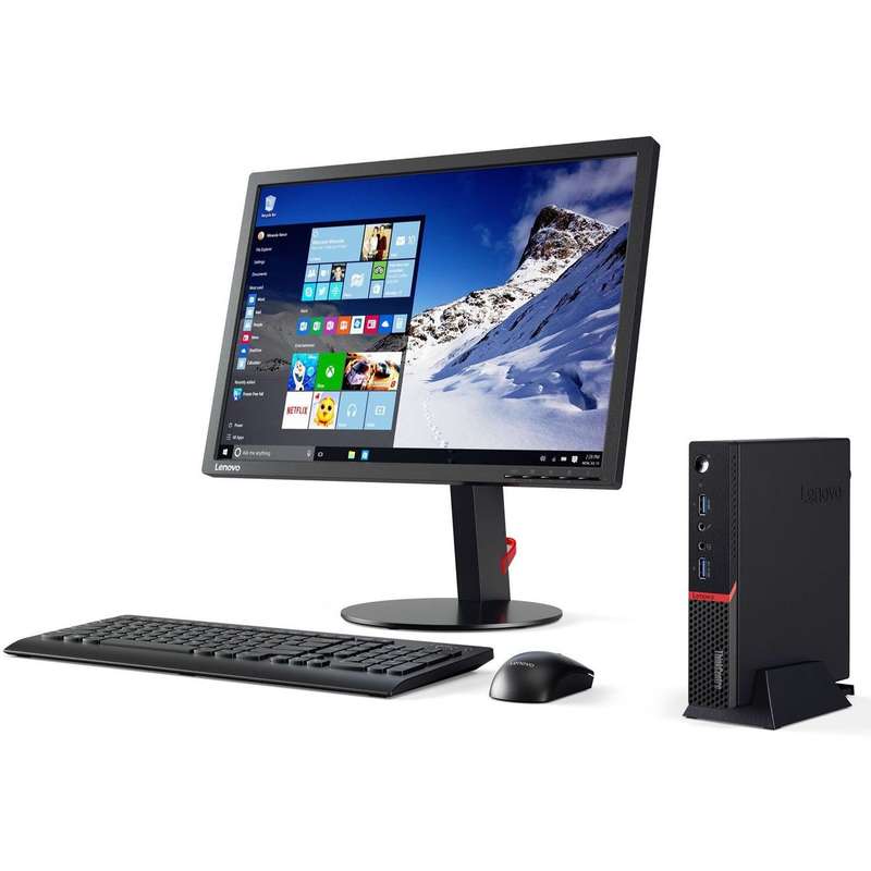 Lenovo ThinkCentre M700 Tiny Desktop: Core i3-6100T, 8GB MEM, 500GB HDD, Win 10 Pro (Refurbished)