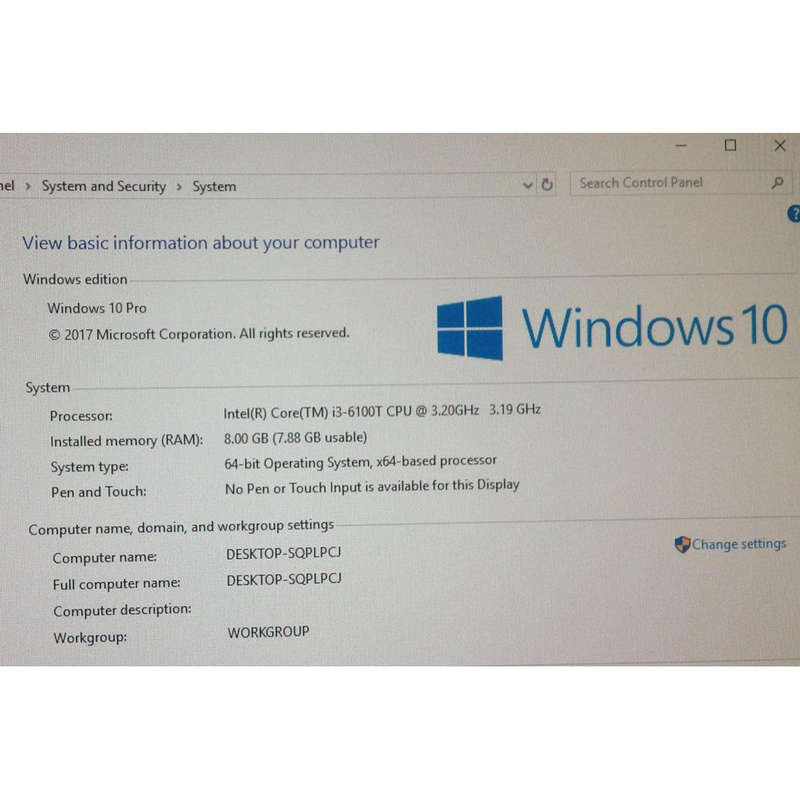 Lenovo ThinkCentre M700 Tiny Desktop: Core i3-6100T, 8GB MEM, 500GB HDD, Win 10 Pro (Refurbished)