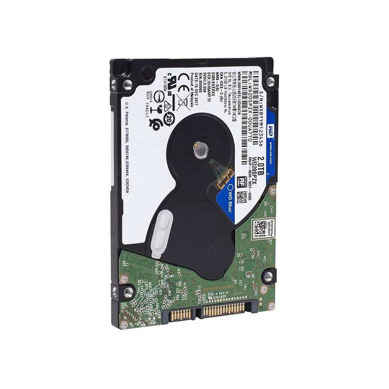 WD Blue WD20SPZX 2TB 5400 RPM 128MB Cache SATA 6.0Gb/s 2.5" Internal Notebook Hard Drive