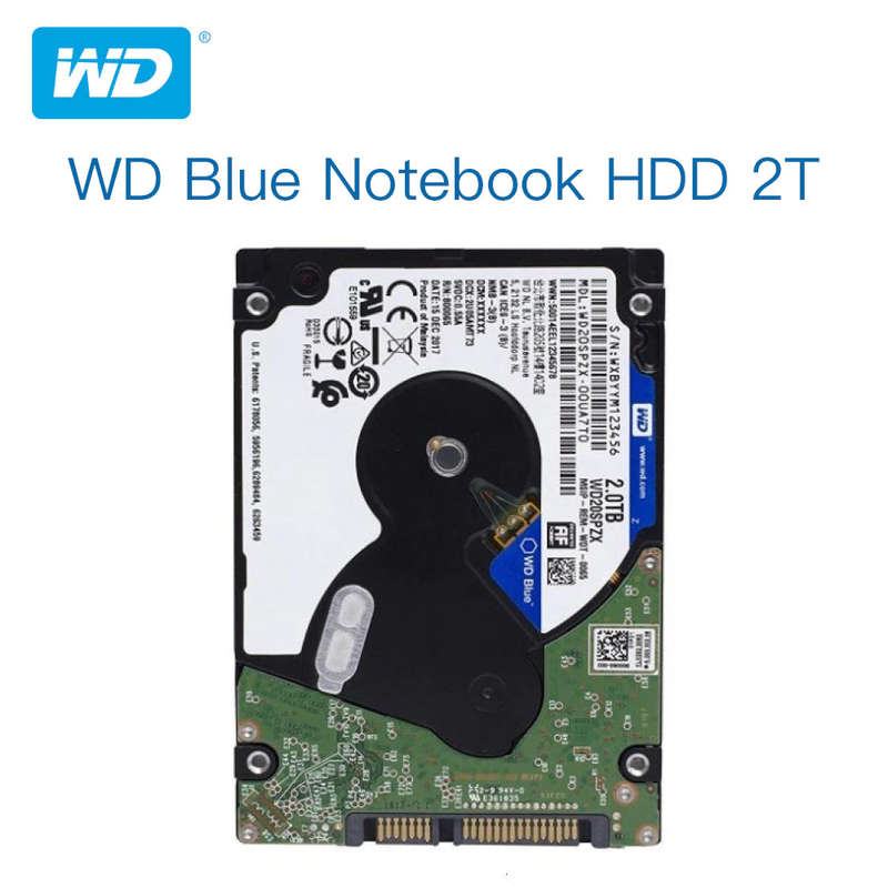 WD Blue WD20SPZX 2TB 5400 RPM 128MB Cache SATA 6.0Gb/s 2.5" Internal Notebook Hard Drive