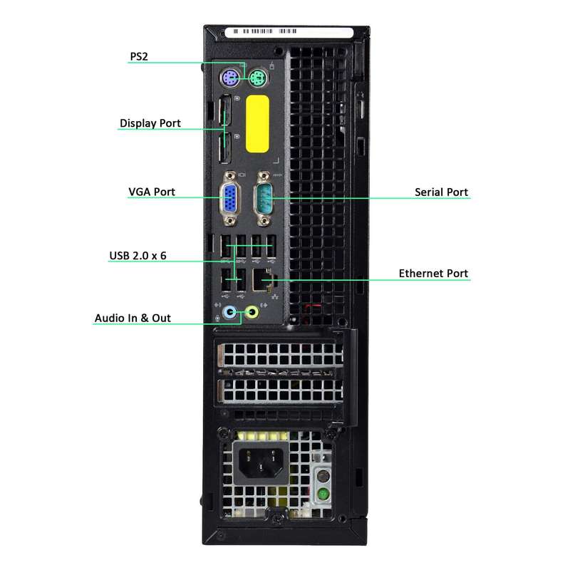 Dell Optiplex 9020 SFF Desktop PC: Core i5, 4GB MEM, 320GB HDD, Win 10 Pro (Used)