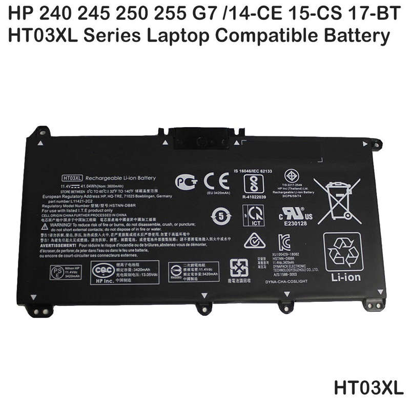 Replacement Battery for HP 250 G7 255 G7 HT03XL, HSTNN-LB8M, L11119-855