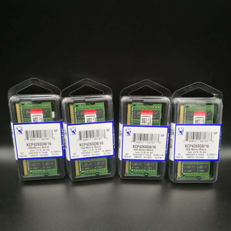Kingston 16GB RAM DDR4 2666MHz Single Rank SODIMM Laptop Memory Module  KCP426SD8/16