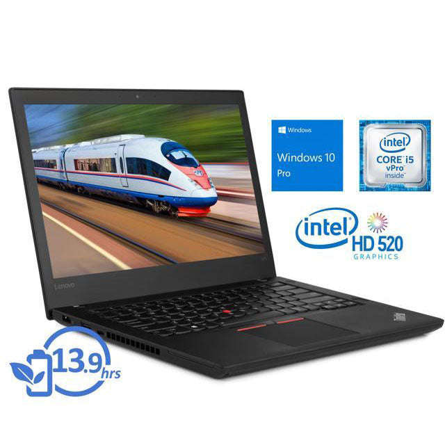 Lenovo Thinkpad T470: 6th Gen Core i5 Processor, 8GB RAM, 256GB SSD, 4G Internet, Win 10 Pro Note...