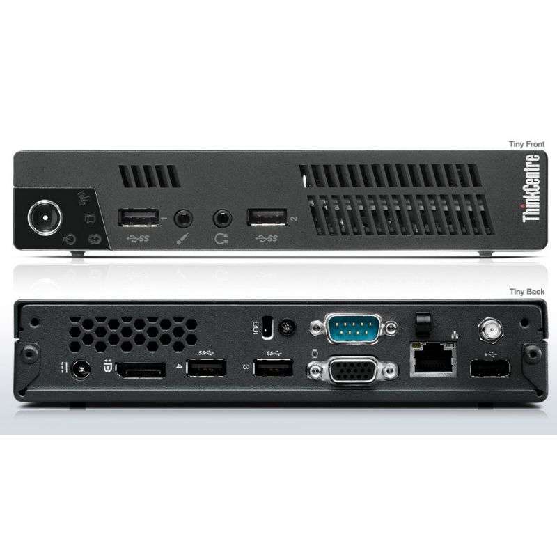 Lenovo ThinkCentre M72e Tiny Desktop: Core i3-3220T 3rd Gen, 4GB DDR3, 320GB HDD, Win 7 Pro (Used)