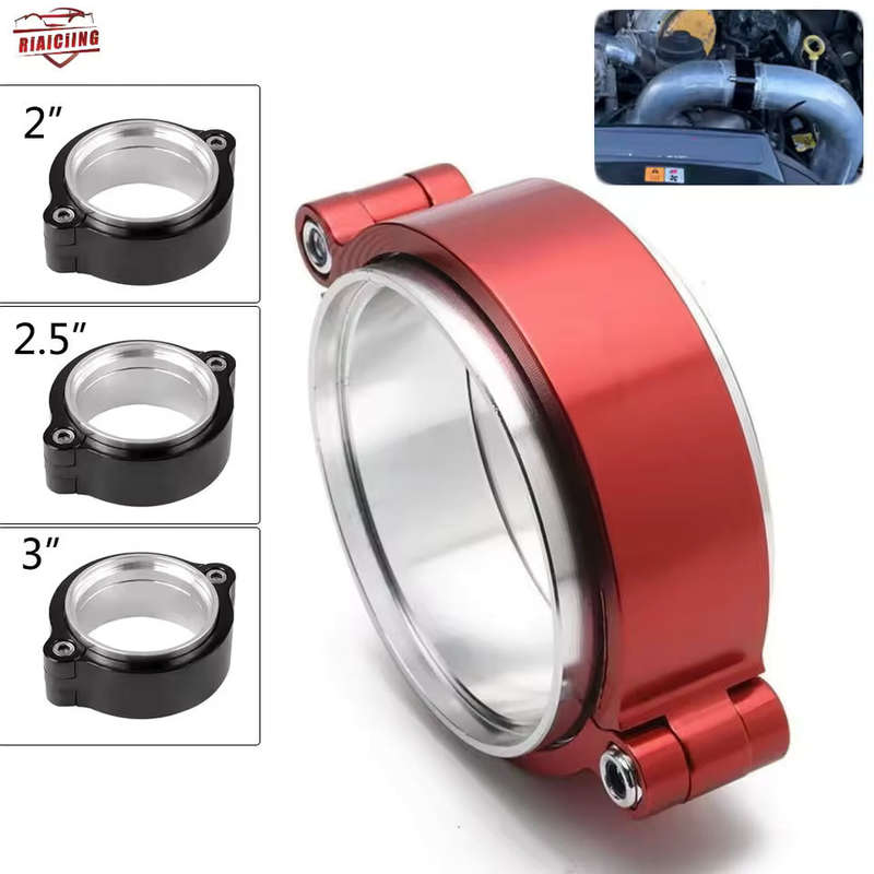 Anodized  Aluminum 2.5" Turbo Boost Pipe HD Clamp with Flange Assembly