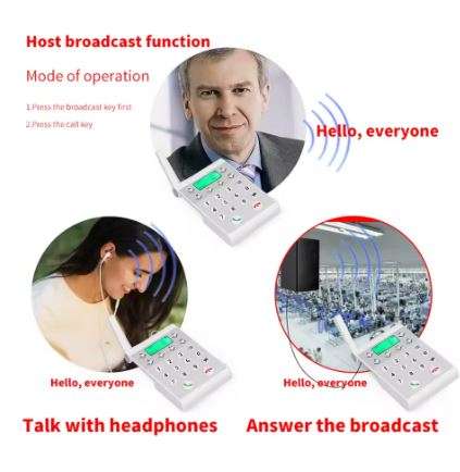 1000Meter Wireless Telephone Intelligent Networking Intercom System