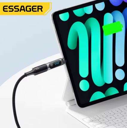 Essager 240W USB C Adapter Type C to USB C 3.0 2.0 OTG Connector