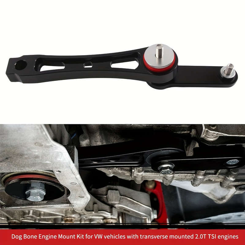 1pc VW Dog Bone Engine Mount Kit, Front Position, Compatible with Transverse 2.0T Engines, Includ...