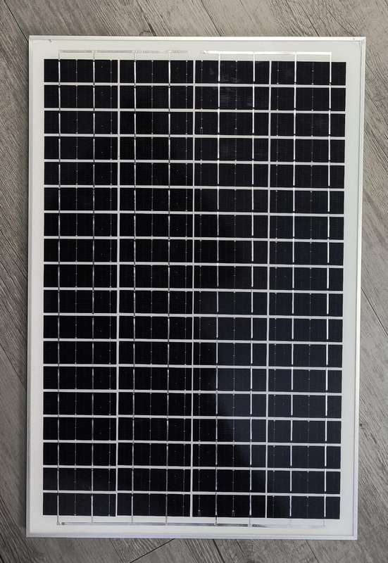 30W 12volt 1.6amp Solar Panel with DC Connector