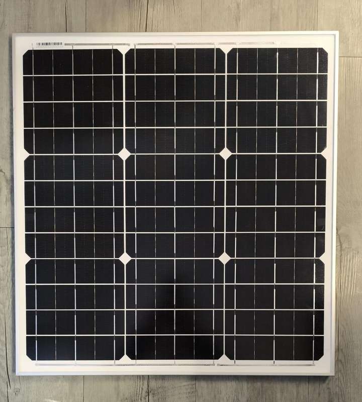 40W 12volt 2.2amp Monocrystalline Solar Panel with DC Connector
