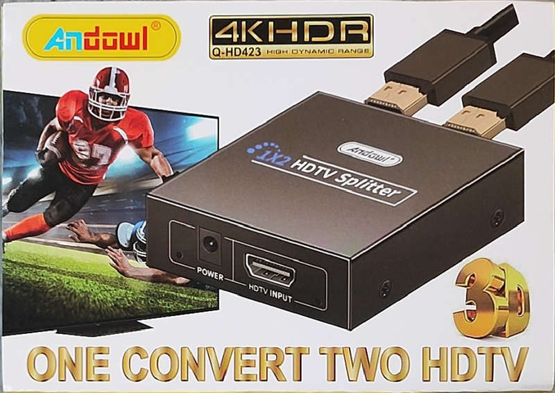 HDMI Splitter 1 x 2 Way - Connect One HDMI Source to Two Displays Simultaneously | 4K Resolution ...