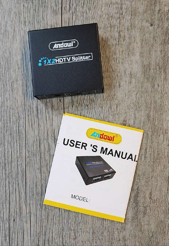 HDMI Splitter 1 x 2 Way - Connect One HDMI Source to Two Displays Simultaneously | 4K Resolution ...