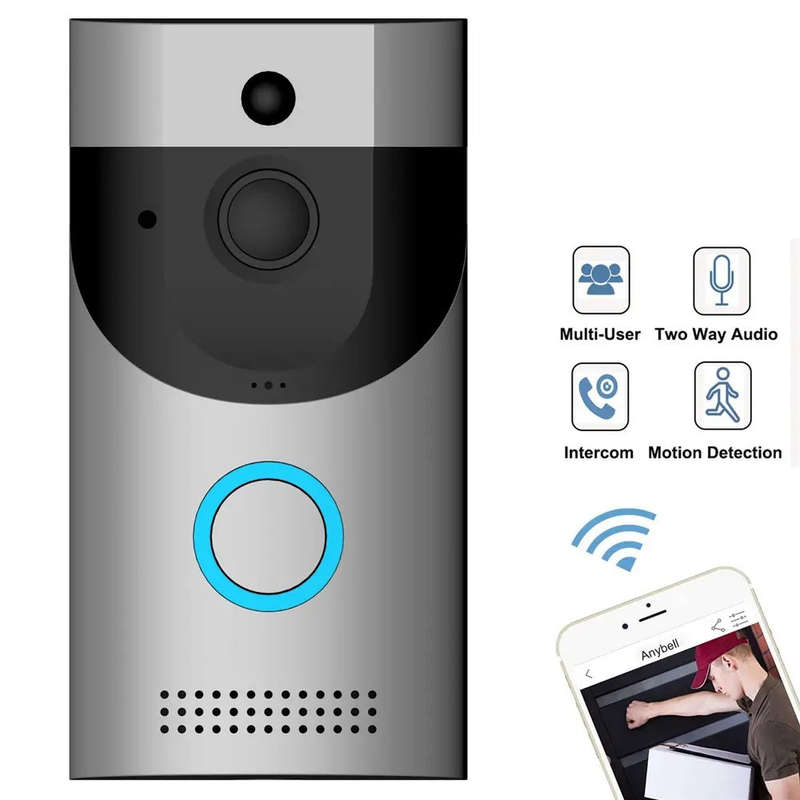 ANYTEK B30 Battery Powered WiFi Video Doorbell - Remote Access and Interact with Visitors from An...