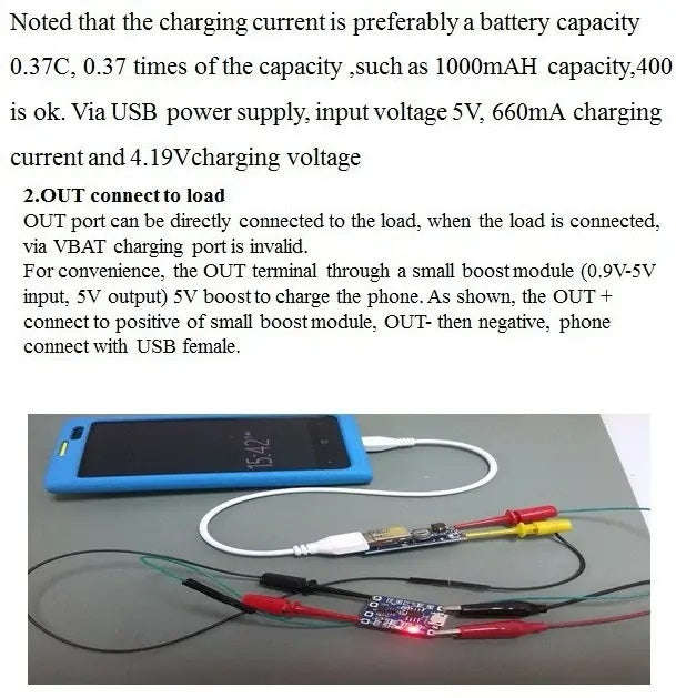 Micro USB TP4056 Charge And Discharge Protection Module
