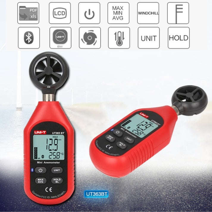 UNI-T UT363BT Bluetooth Mini Wind Speed Meter