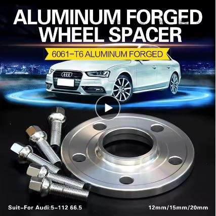 2Pieces 15mm Wheel Spacers PCD 5x112 CB 66.5mm 5Lug for Mercedes Benz and Audi Vehicles