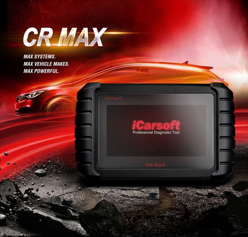 iCarsoft CR Max Multi-Brand Multi-Systems Vehicle Diagnostic Tool - Efficient Vehicle Troubleshoo...