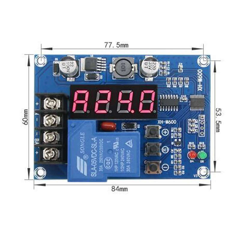 XH-M600 DC 6V-60V 30A Digital Lithium Battery Charger - Efficient and Reliable Charging for Lithi...