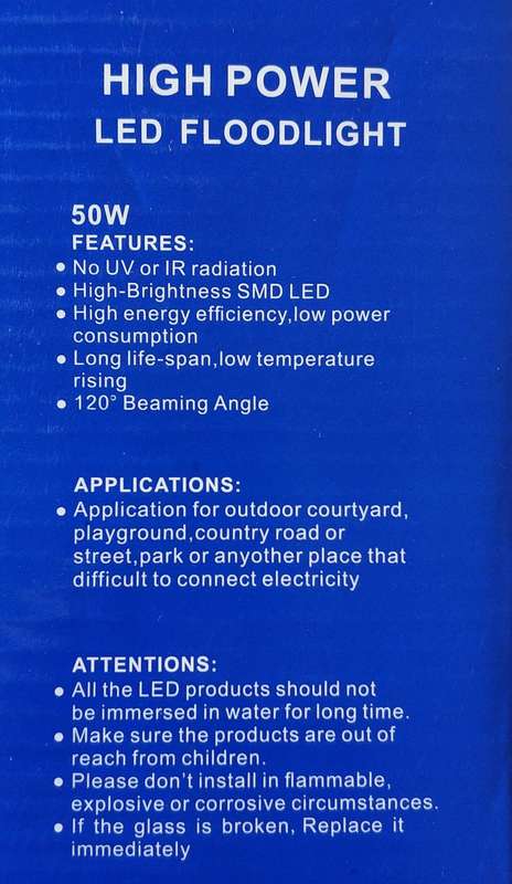 DEMO Redisson 50Watt SOLAR Outdoor LED Flood Light  Powerful and Energy-Efficient Lighting for...