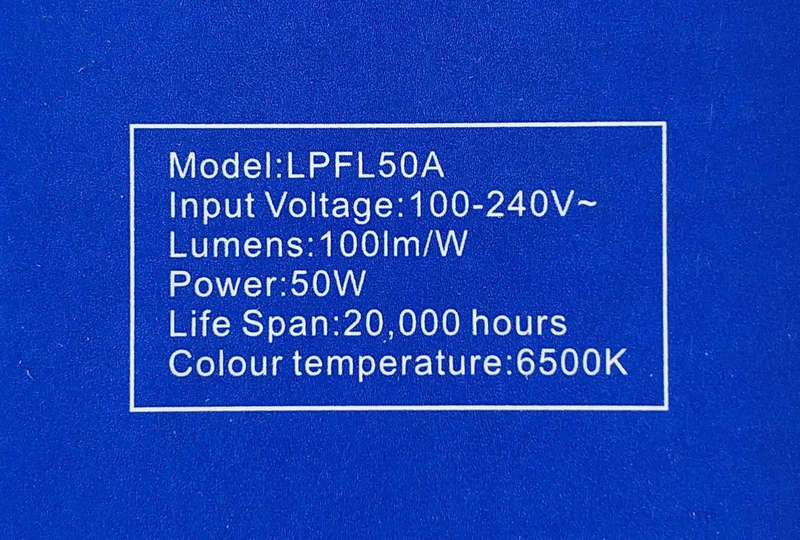 Redisson 50Watt Motion Sensing 220v AC Outdoor LED Flood Light
