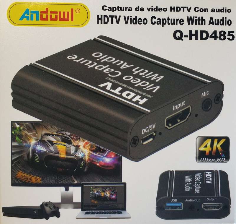 Andowl Q-HD485 HDTV Video and Audio Capture Device - Record High-Definition Video and Audio Effor...