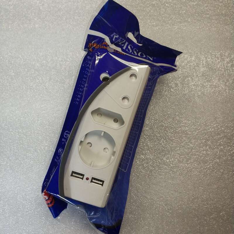 REDISSON R-21USB 220v 16Amp Multiplug with 2x USB 5V Ports