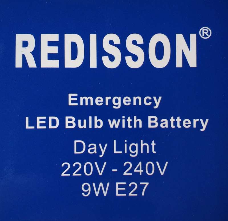 REDISSON 9 watt E27 Super Bright Smart Rechargeable Emergency LED bulb
