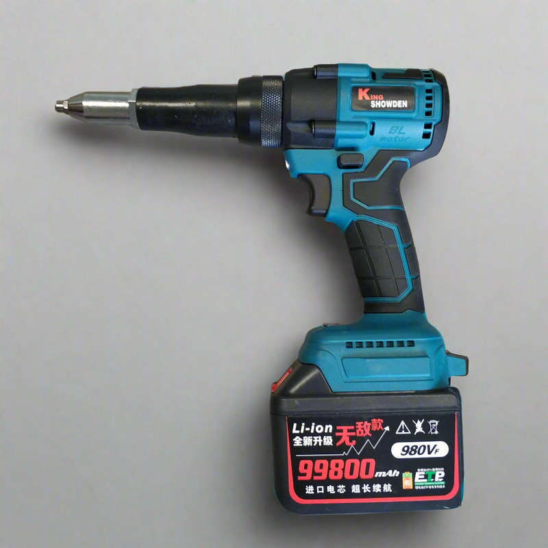 King Shoden Rechargeable Li-Ion Rivet Tool Kit - Powerful and Versatile Tool for Professionals