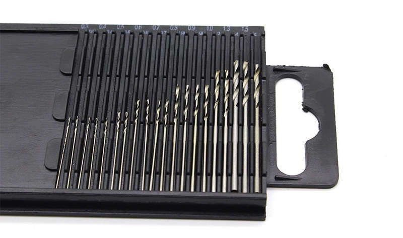 20Pcs/set 0.3mm-1.6mm Mini Steel Micro Twist Drill Bit Set