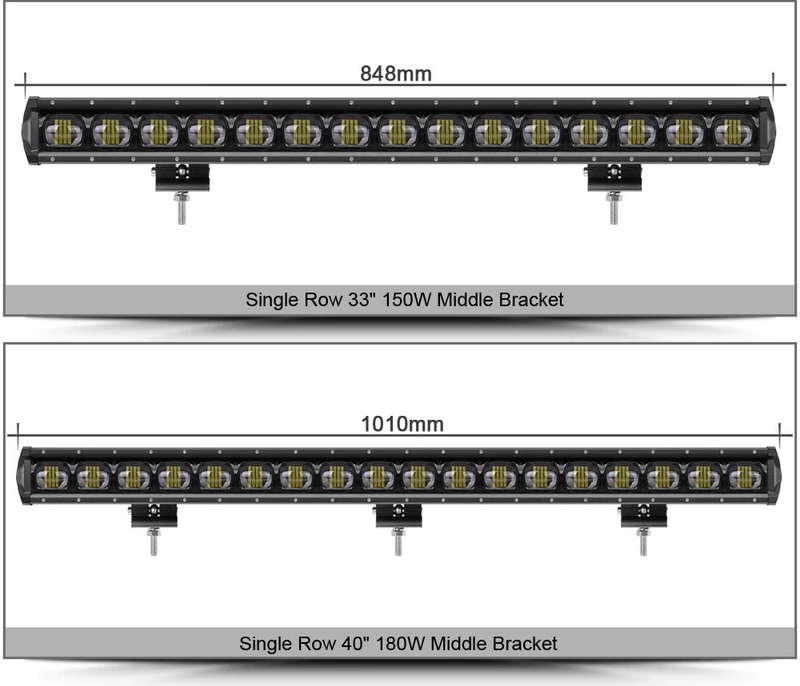 6D Lens 90W 20Inch Single Row Led Bar Light