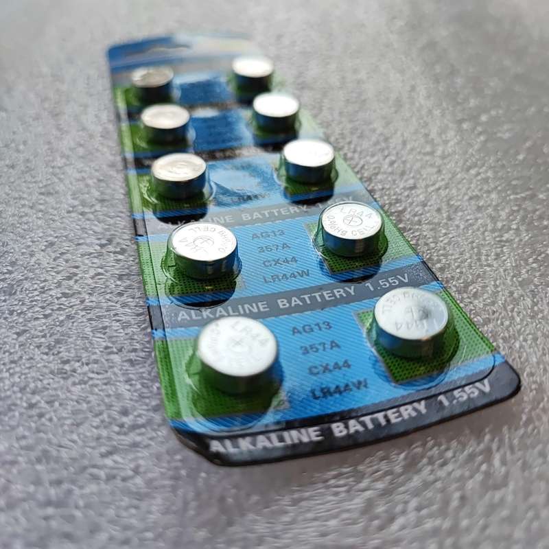 2-Pack LR44W/AG13 1.55v Alkaline Button battery