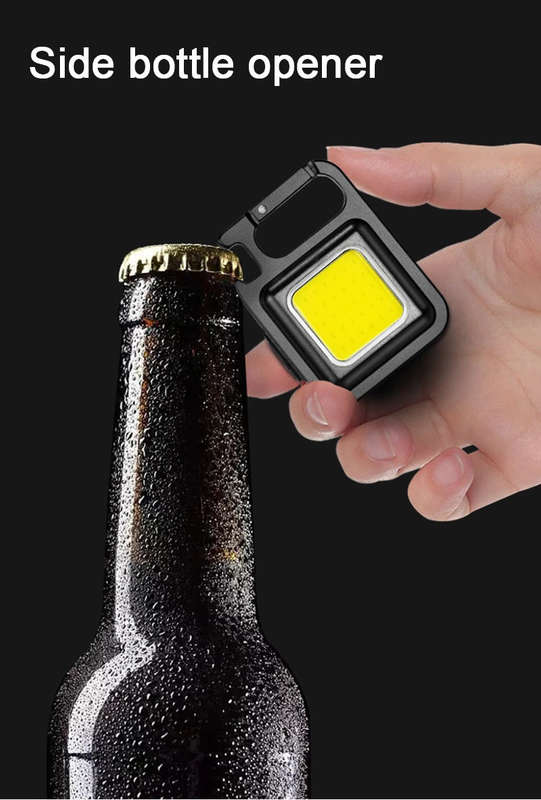 Multifunction Mini Glare COB Keychain Light