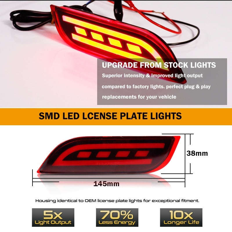 LED Bumper Reflector Lights For Subaru Impreza WRX or WRX/STi/XV