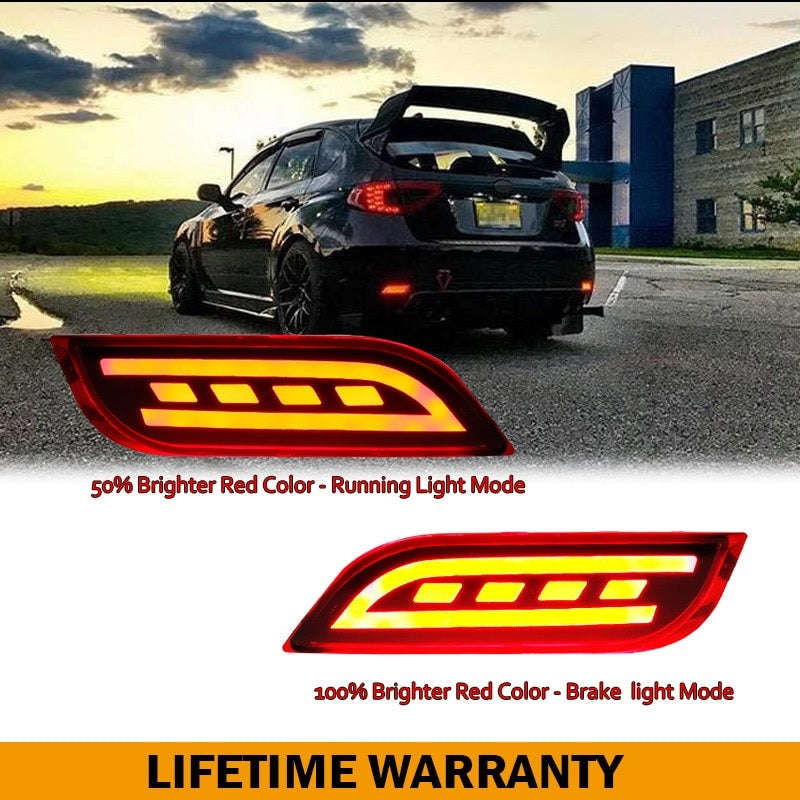 LED Bumper Reflector Lights For Subaru Impreza WRX or WRX/STi/XV