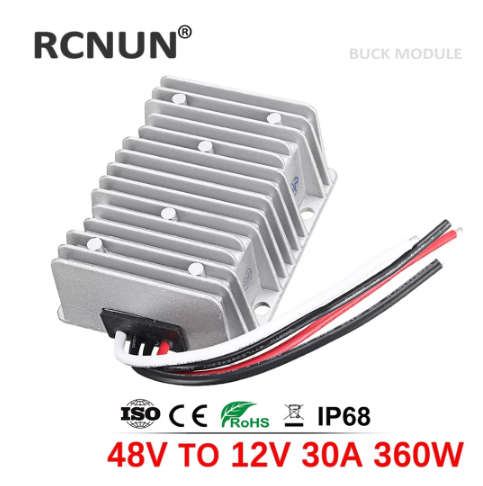 RCNUN High Quality 48V to 12V 30A DC to DC Step Down Converter - Efficiently Convert High Voltage...