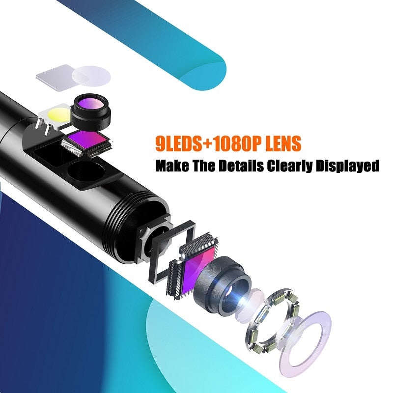 2Meter 5.5mm DUAL Lens 4.3 Inch IPS Screen Industrial Endoscope