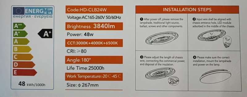 Hello Today 48watt 3840 Lumens 3 Color LED Panel Light - Versatile and Energy-Efficient Lighting ...