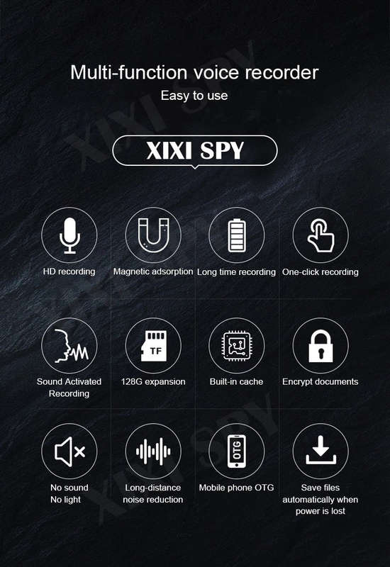 XIXI SPY 8GB Type-C 500hours Voice recorder and Flash Drive