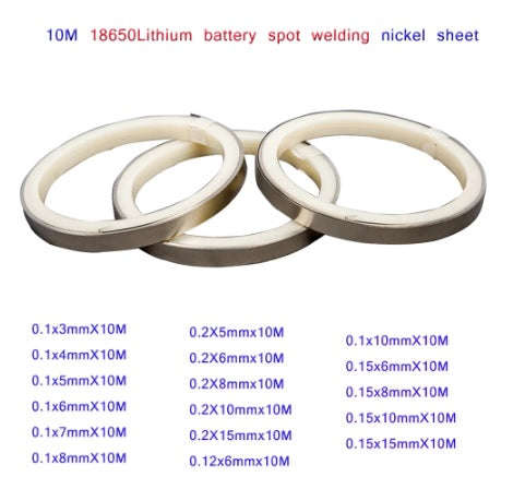 10M x 5mm Nickel Strip for DIY Lithium Batteries