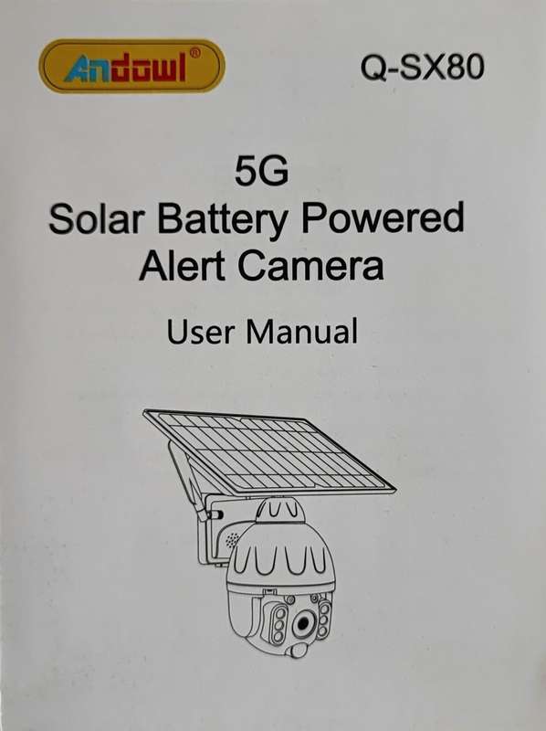 Andowl Q-SX80 Solar 4K HD Wifi+5G Outdoor Smart IP PTZ Camera - High-Quality Surveillance Camera ...