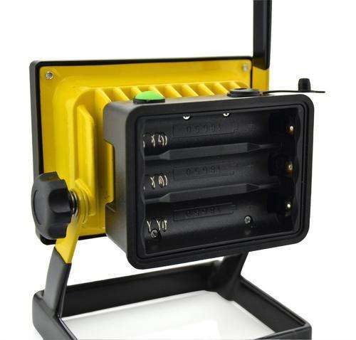 Portable 30W Rechargeable Flood Light with Adjustable Stand - Bright and Efficient Illumination f...