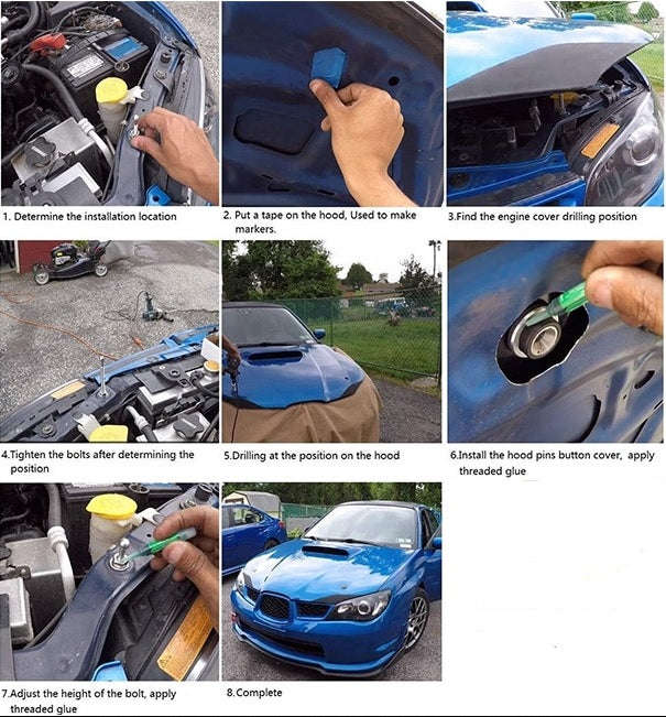 Shop the 1.25" Universal JDM Push Button Billet Clip Kit for Easy Car Organization