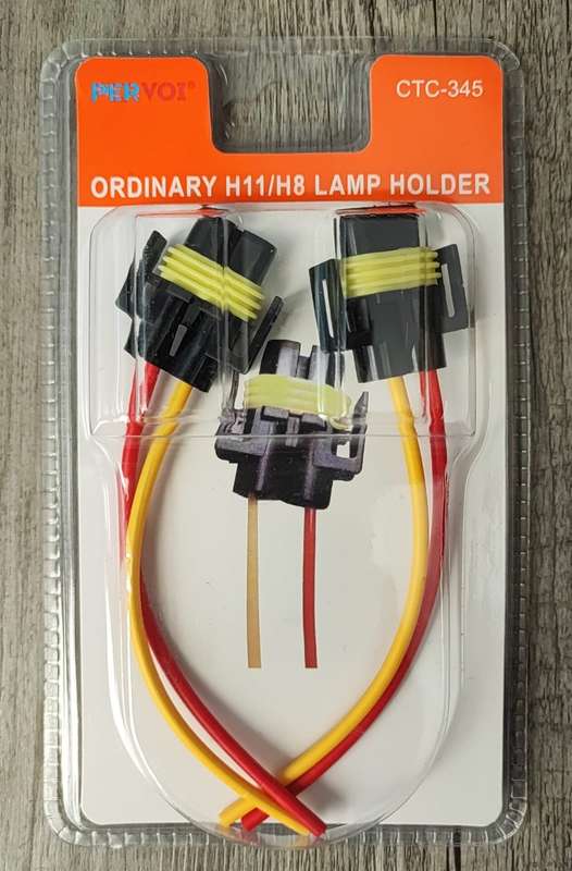 CTC-345 H11/H8 LED/HID Xenon Light Bulb Connector Set
