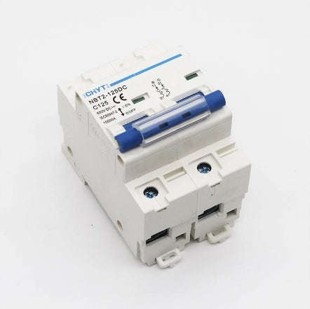 2Pole 125A DC 600V Circuit Breaker for Solar PV Systems - Reliable Protection for Solar Power Ins...