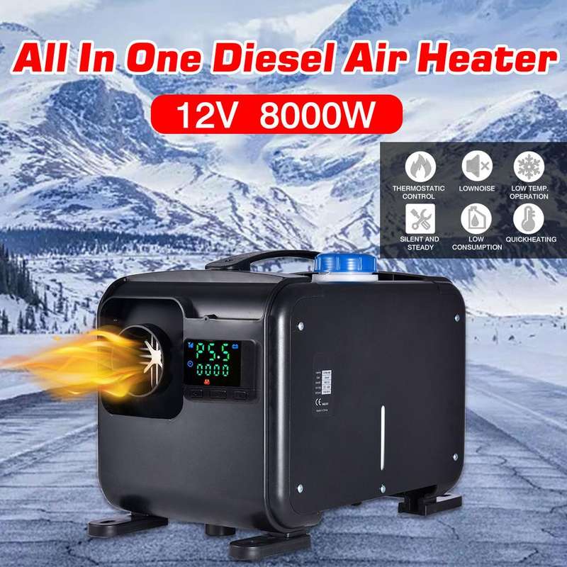 8000W 12V Diesel Powered Portable Home/Workshop/Car/Bus/Truck Heater System