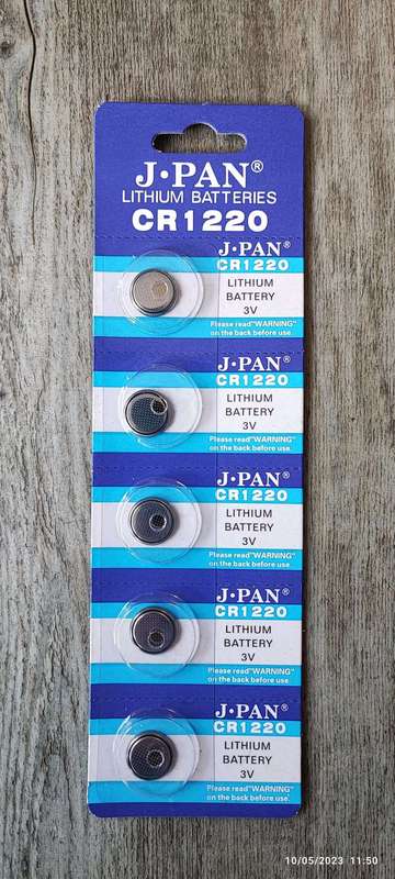 CR1220 3v Lithium Button Battery