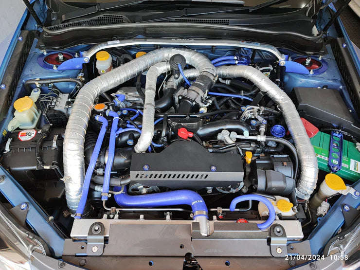 Front and Rear Aluminum Alloy Strut Brace Bar Kit for Subaru WRX/STi 2008-2012