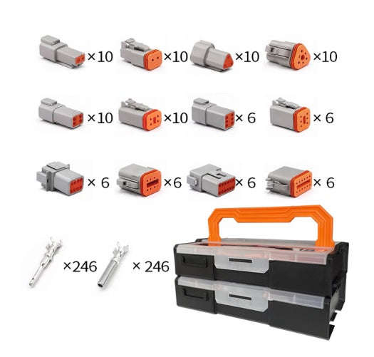 Buy the 588pc Waterproof Deutsch Type Electrical Connector Box Set - Reliable and Waterproof Conn...