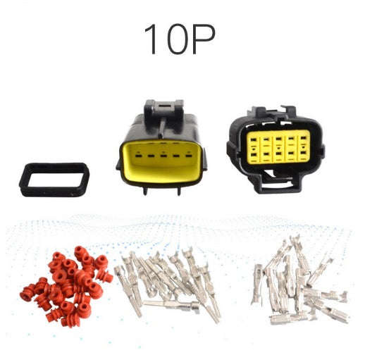 10Pin Waterproof Electrical Connector Plug Set - Durable and Waterproof Solution for Outdoor Elec...